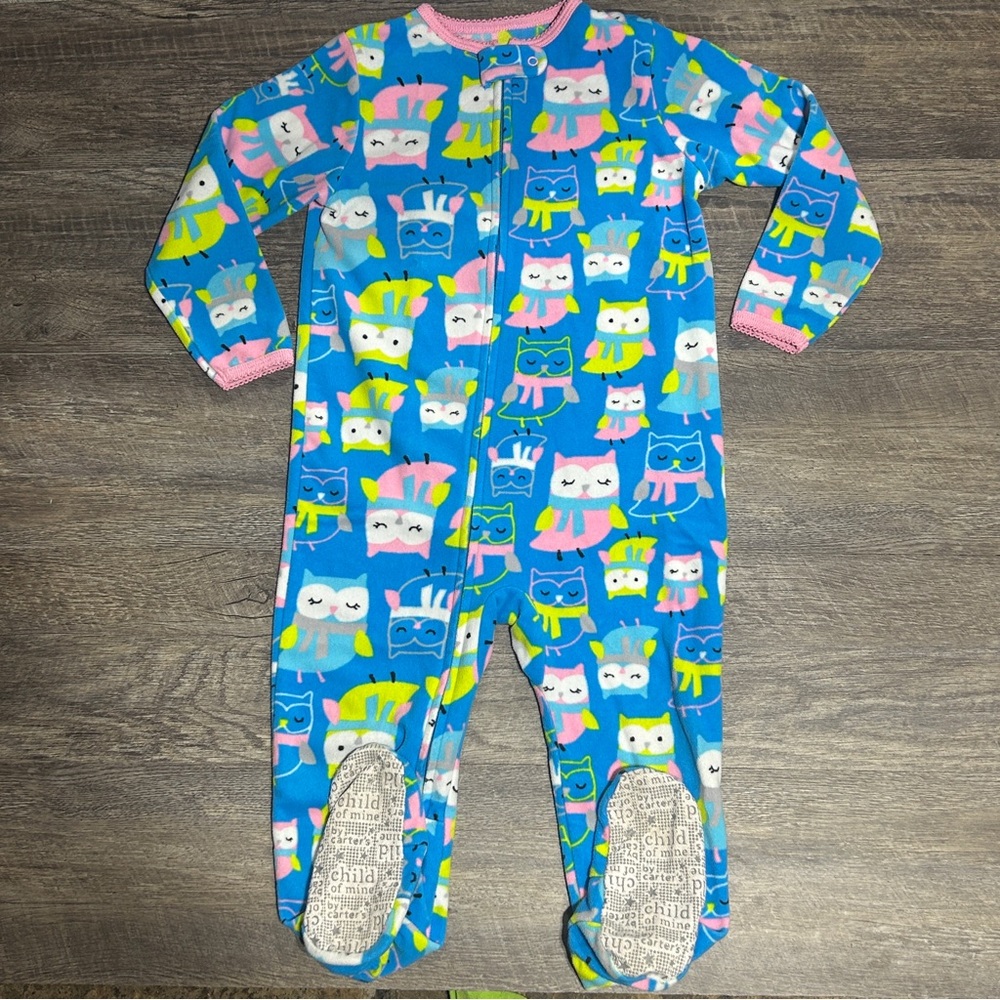(0028) Girls: 3T Child of Mine Owl Sleeper- J5